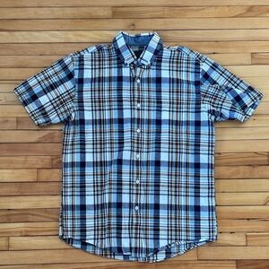 Pendleton Plaid button down short sleeved shirt